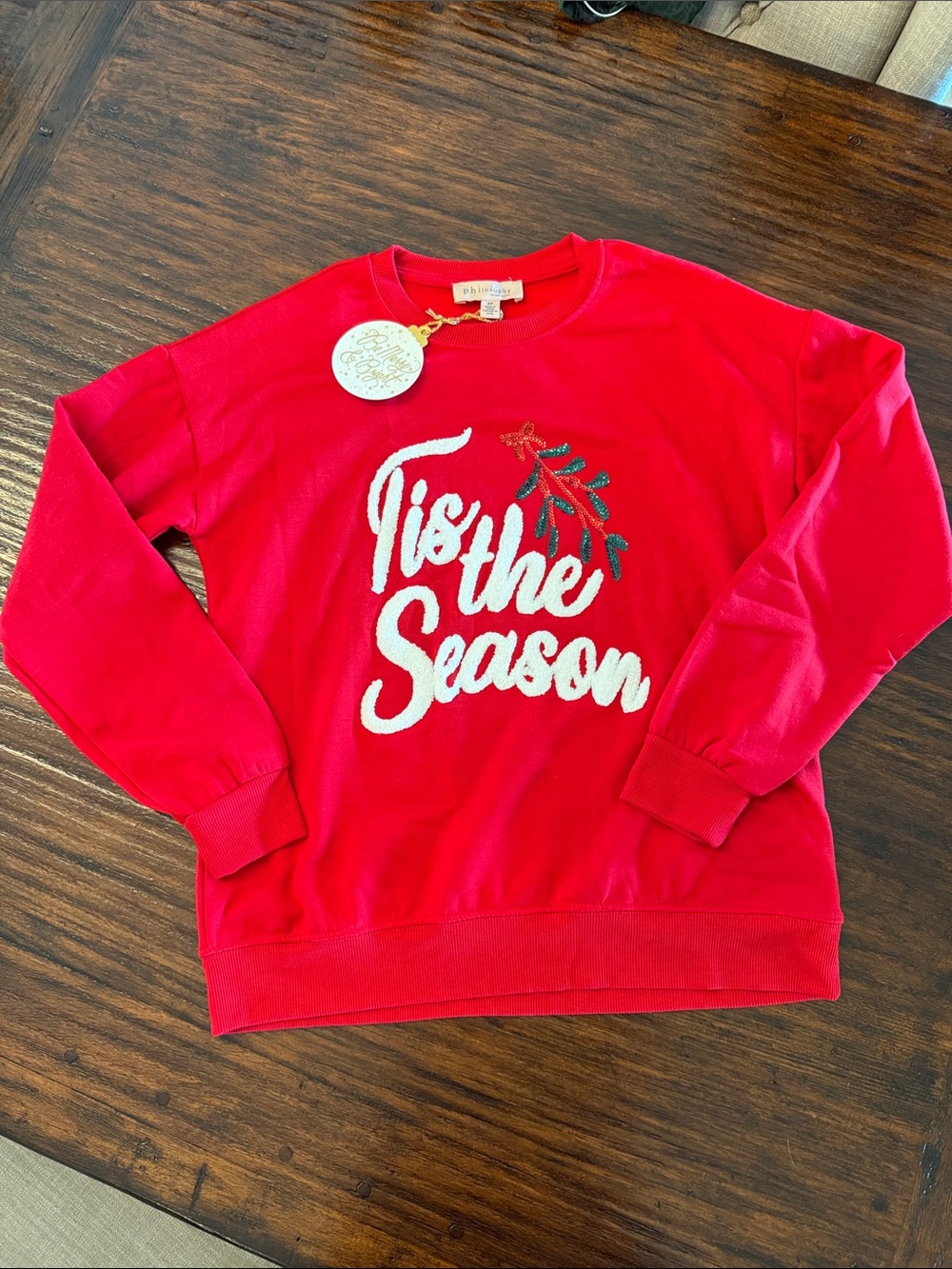 Philosophy Red 'Tis the Season Crewneck Sweater